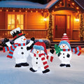 Kirkland Pop Up Snowman Family with LED Lights Set of 3 - *Christmas & Seasonal