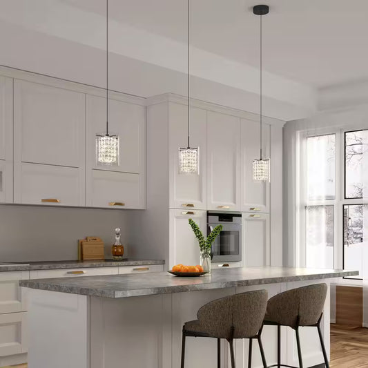Artika Crystal Cube 1-light LED Pendant Light