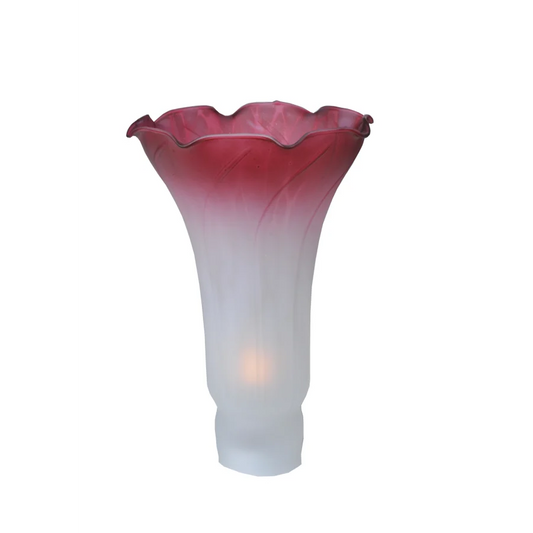 Meyda Tiffany 4" x 6" Pink / White Pond Lily Shade Model: 10159