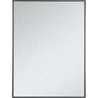 Damage Monet 40 X 30 inch Black Wall Mirror