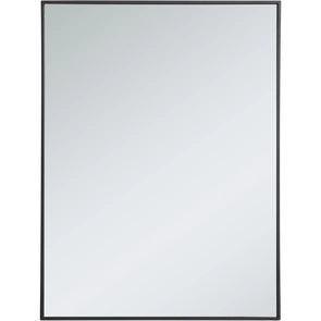 Damage Monet 40 X 30 inch Black Wall Mirror