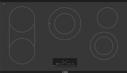 Bosch - 800 Series 36" Built-In Electric Cooktop with 5 elements - Black