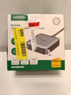 UGREEN - Nexode 4-Port 100W GaN Charging Station, USB-C Fast Charging Desktop Charger for Laptops, Tablets, Cell Phones - Black