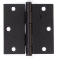 3 x Emtek Plain Bearing Square Corner Hinge Black - Pair 9101319 Us19 - *Tools Hardware & Misc