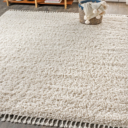 JONATHAN Y Lighting MCR100-8 Mercer Shag 7-3/4' x 10' Shag - Off White