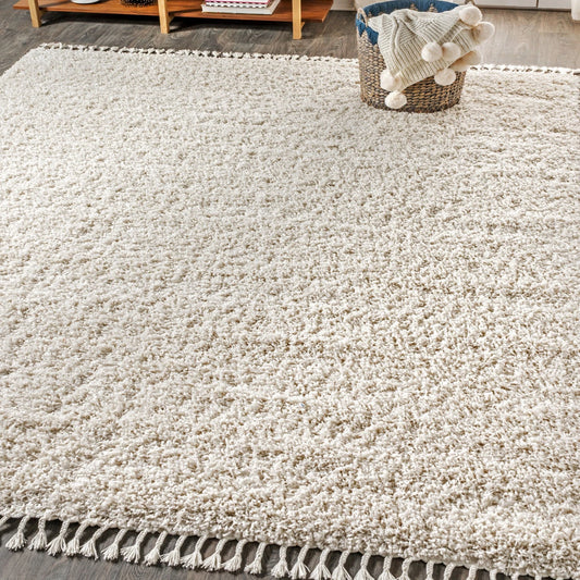 JONATHAN Y Lighting MCR100-8 Mercer Shag 7-3/4' x 10' Shag - Off White
