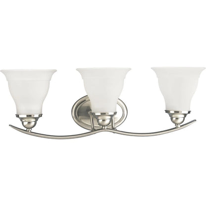 Roseto PBF6177 Kennedy 24"W 3 Light Bathroom Vanity Light - Nickel
