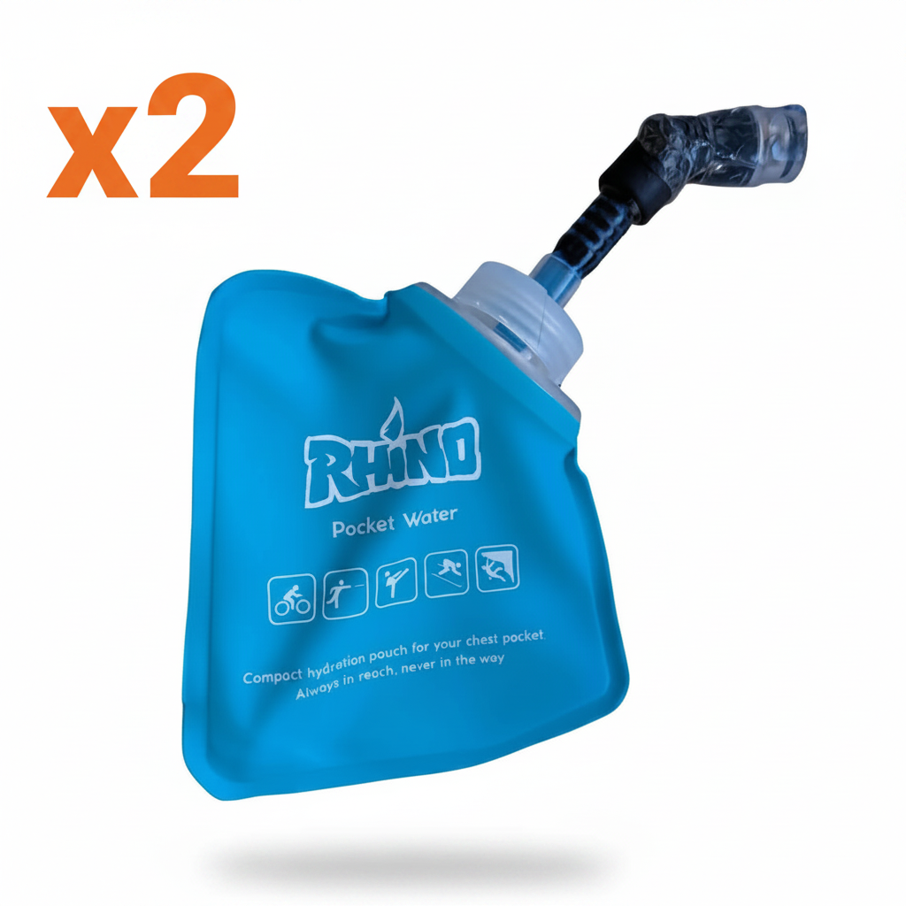 2 x Rhino Skin Solutions Pocket Water Soft Flask