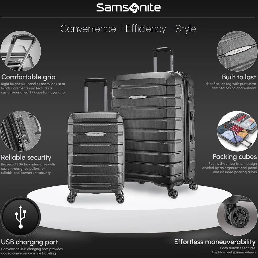 Used Samsonite Tech 2.0 2-piece Hardside Expandable Spinner Luggage Set - *Luggage & Travel