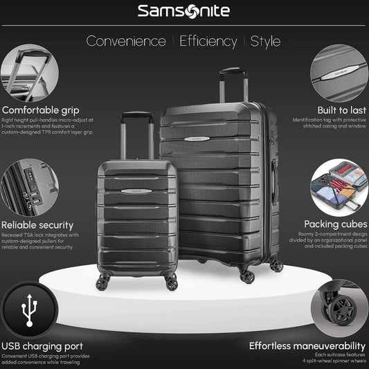Used Samsonite Tech 2.0 2-piece Hardside Expandable Spinner Luggage Set