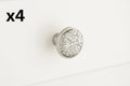 4 x Signature Hardware La Rocca 1-1/4 Inch Diameter Mushroom Cabinet Knob - *Tools Hardware & Misc