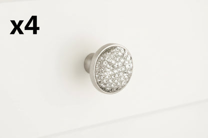 4 x  Signature Hardware La Rocca 1-1/4 Inch Diameter Mushroom Cabinet Knob