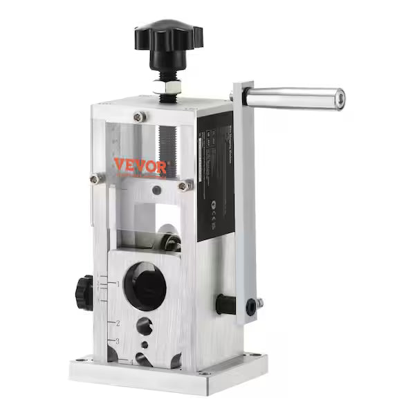 VEVOR Manual Wire Stripping Machine 0.06 in. to 1.5 in. Copper Wire Peeler with Hand Crank Drill Powered for Scrap Recycling
