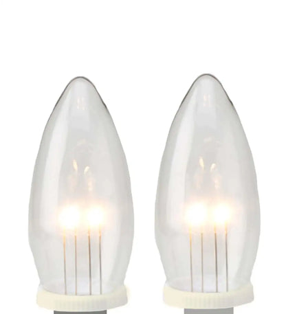 Plow & Hearth Outward-Facing Window Candle Replacement Bulbs, Set of 2