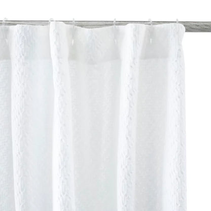 Haven 54-Inch x 80-Inch Diamond Shower Curtain in Bright White
