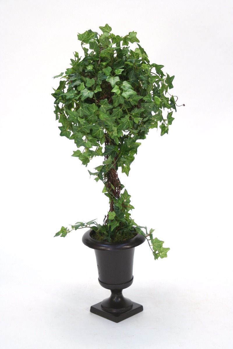 Distinctive Designs Mini Ivy Topiary en una pequeña urna de bronce 