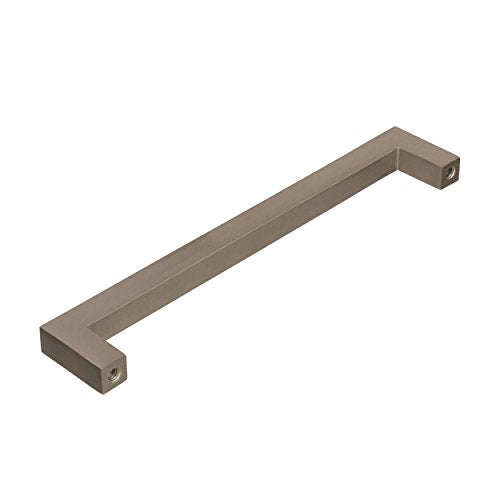Amerock | Cabinet Pull | Satin Nickel | 6-5/16 inch (160 mm) Center to Center | Monument | 1 Pack | Drawer Pull | Drawer Handle | Cabinet Hardware