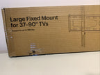Best Buy Essentials™ - Fixed TV Wall Mount for Most 37–90’’ TVs - Black - *TV & Home Theater
