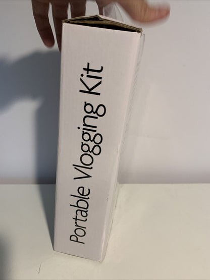 Sunpak Portable Vlogging Kit Smartphone Black 6" bi-color LED ring 42" Tripod