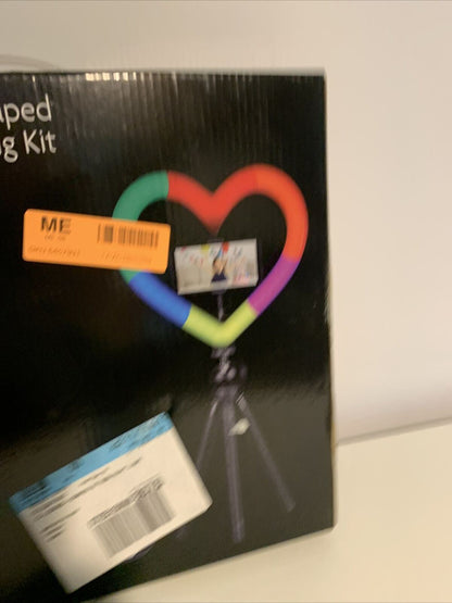 Sunpak - 10" Heart-Shaped Rainbow Vlogging Kit with Bluetooth Remote