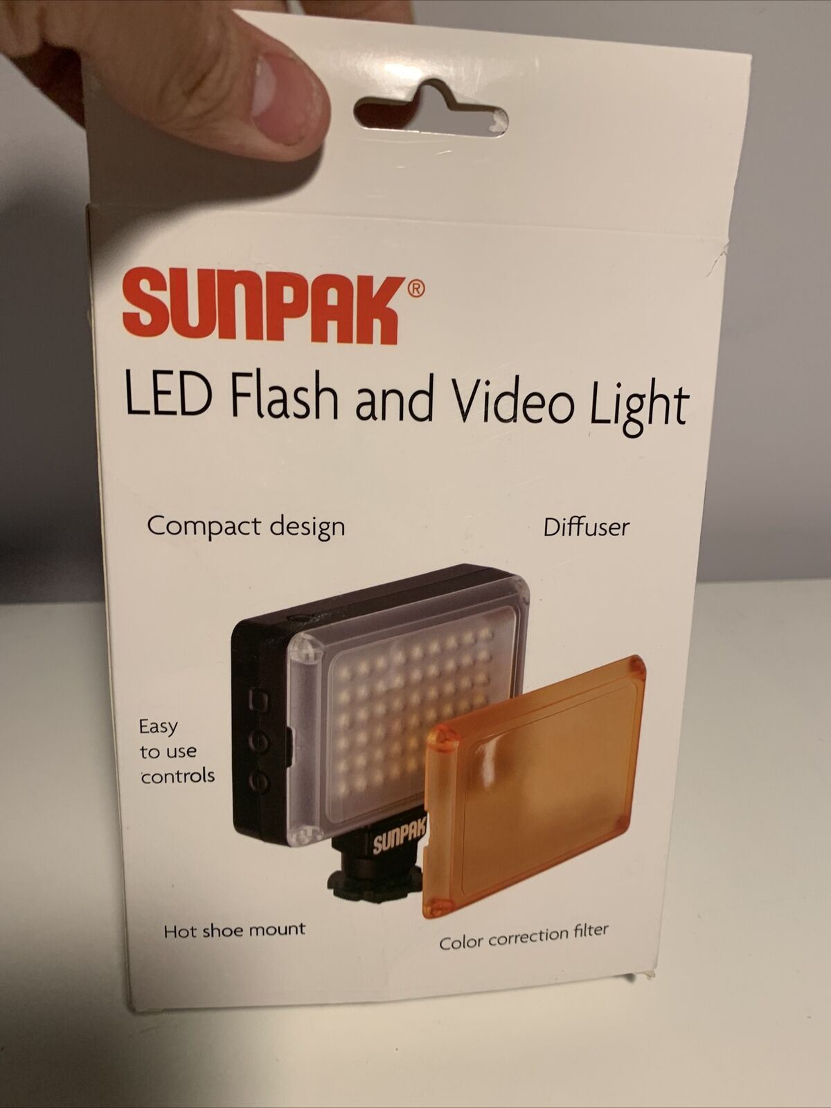 Tocad - Flash Sunpak y luz de video LED VLF-LED-112-CAJA ABIERTA