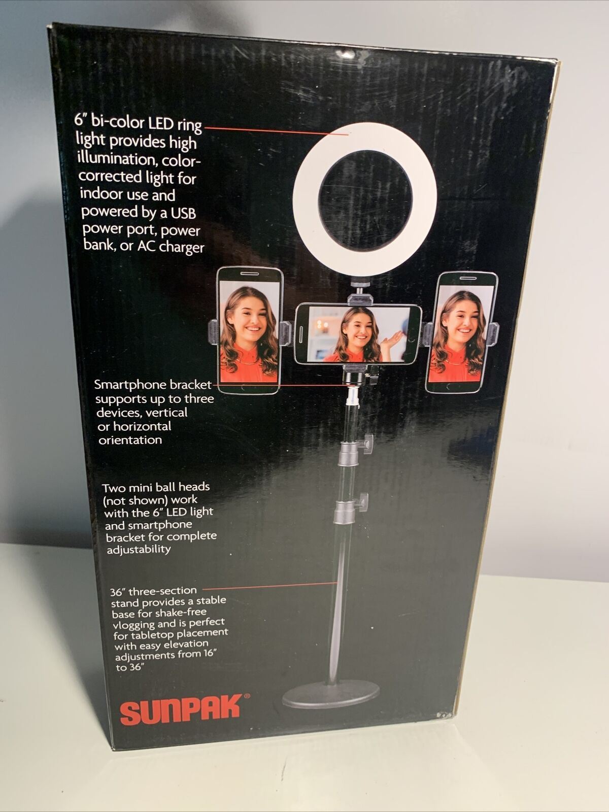 Sunpak - Essentials Vlogging Kit - Black