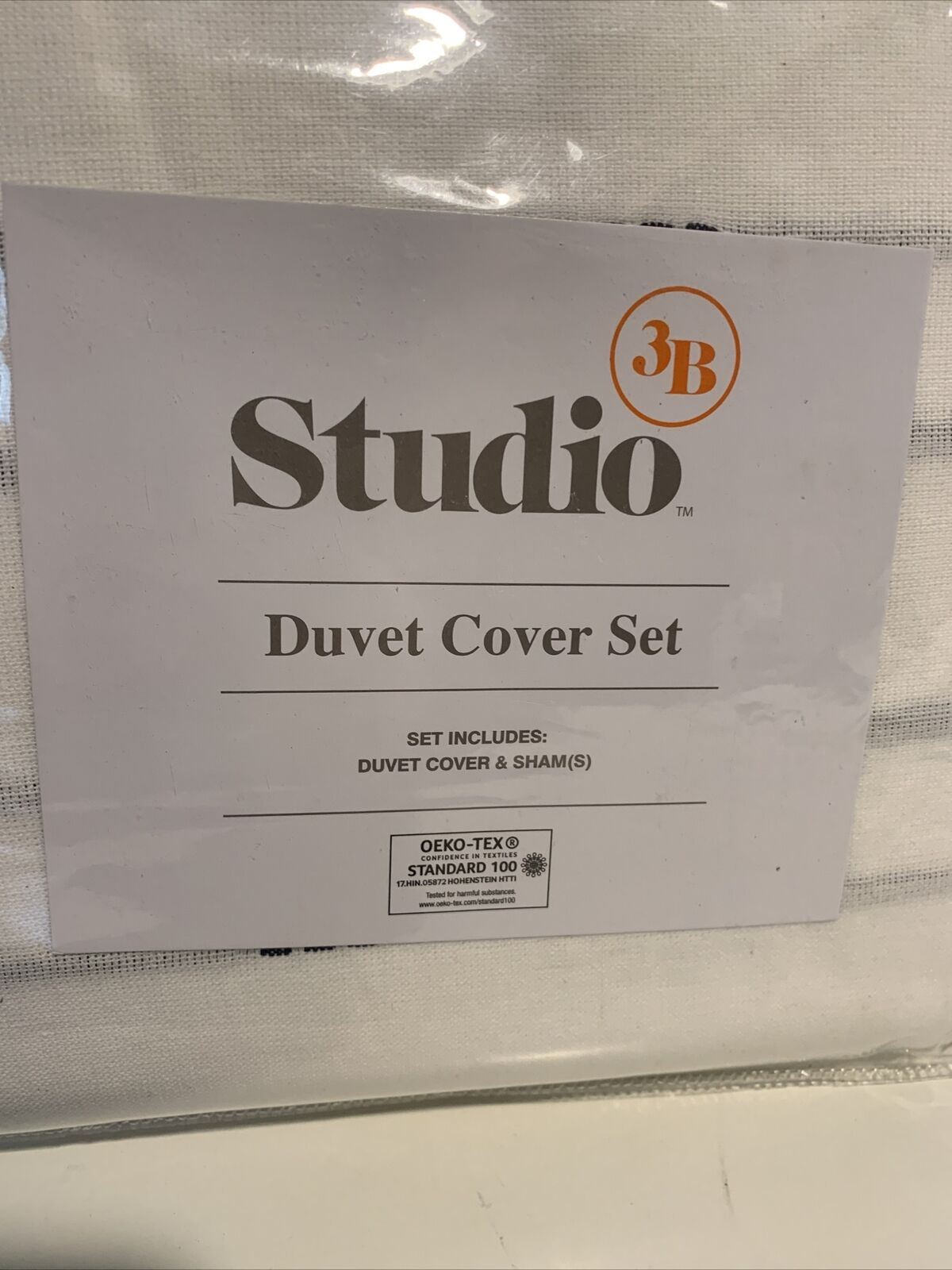 Studio 3B Woven Dash 3-Piece Full/Queen Duvet Cover In Mood Indigo