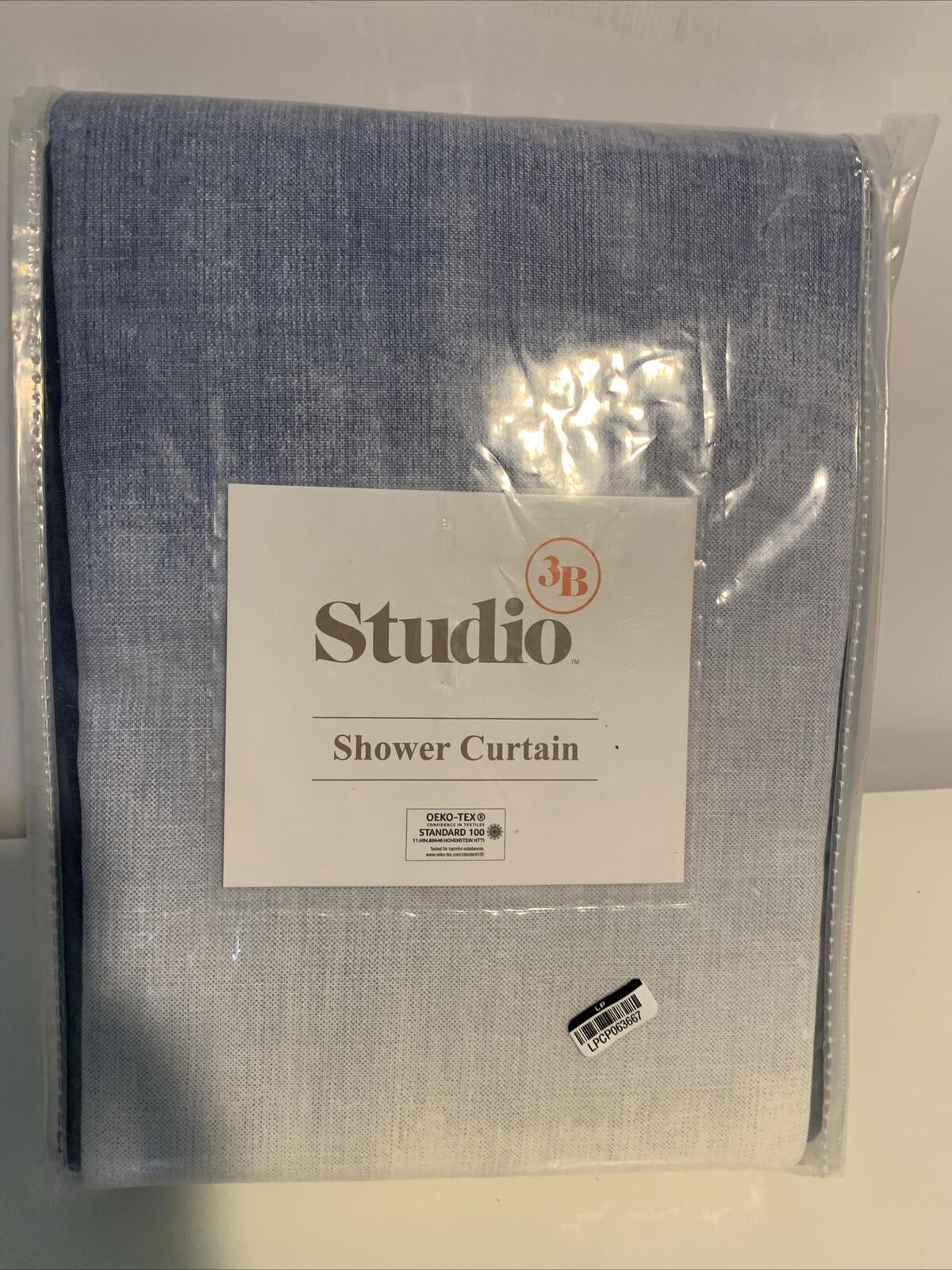 Cortina de ducha Studio 3B™M Benji Modern Ombre de 72 pulgadas x 96 pulgadas en gris granito
