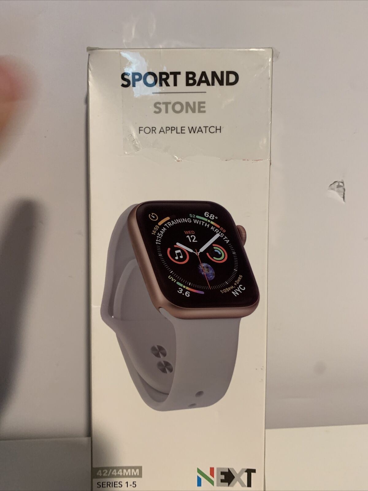 SIGUIENTE Sport Band Watch Correa para Apple Watch 42/44mm (Stone) - 1151ok