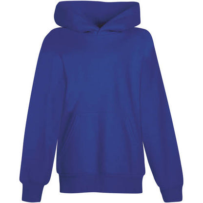 Hanes P473 Youth EcoSmart Pullover Hooded Sweatshirt in Deep Royal Blue Cotton Polyester