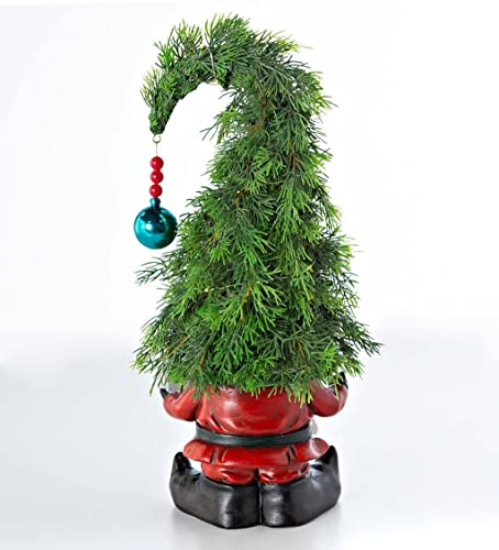 Plow & Hearth Holiday Lighted Christmas Tree Garden Gnome