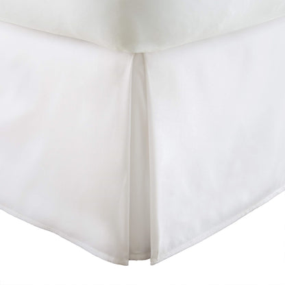 ienjoy Home Premium falda de cama plisada con volantes, Full, color blanco