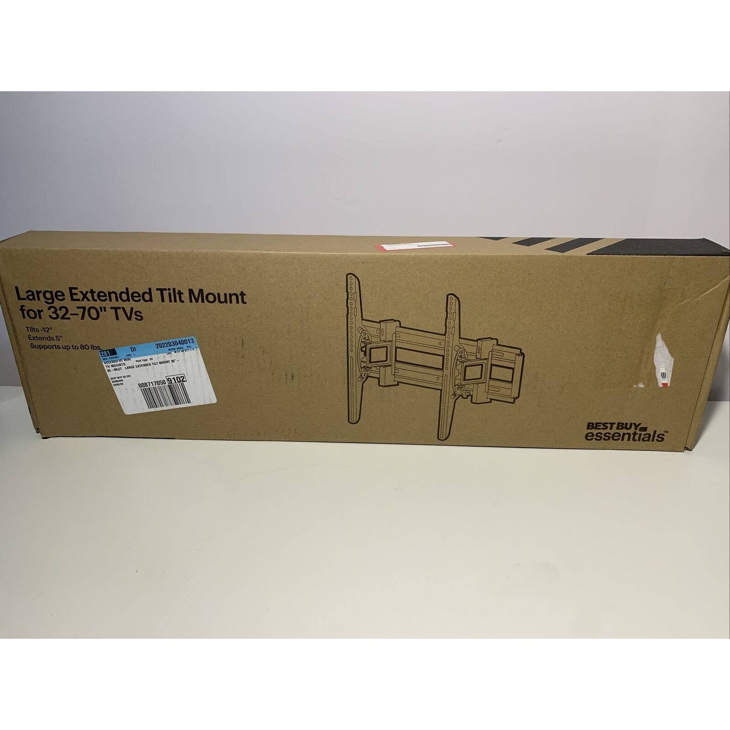 Best Buy essentials BE-MLET Extended Tilt TV Wall Mount for Most 32–70" TVs Branzoe Retail Outlet