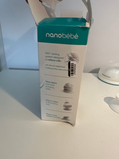 Nanobebe Biberón para Leche Materna - 3pk/15oz Verde Azulado