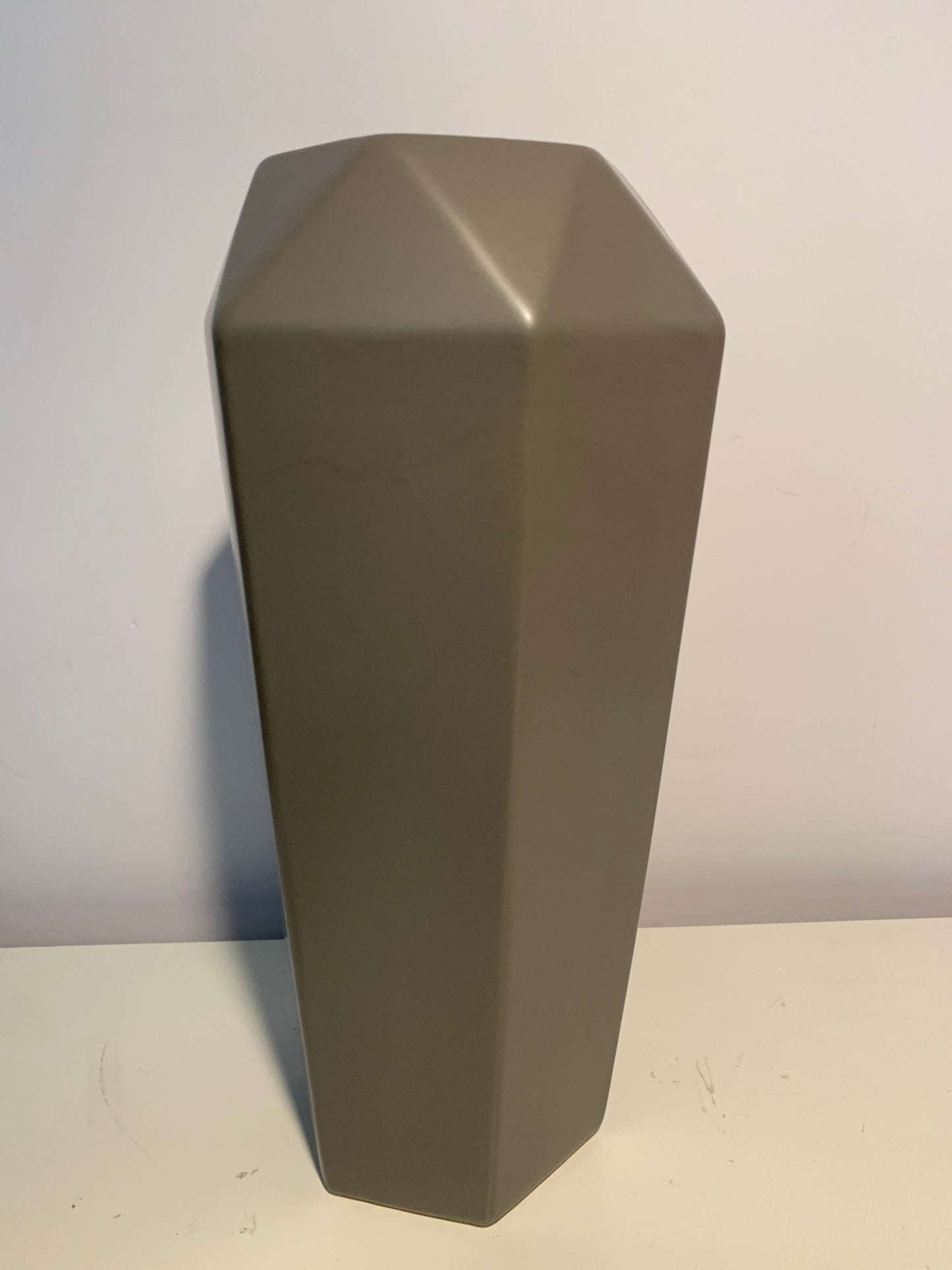 Ridge Road Decor Stoneware Contemporary Vase in Grey