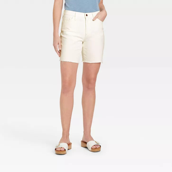 Women's High-Rise Vintage Bermuda Jean Shorts - Universal Thread 12