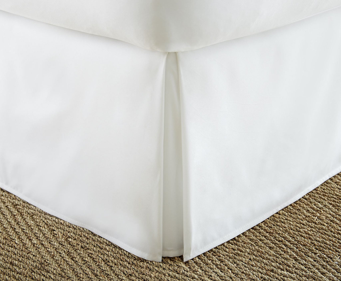 ienjoy Home Premium falda de cama plisada con volantes, Full, color blanco