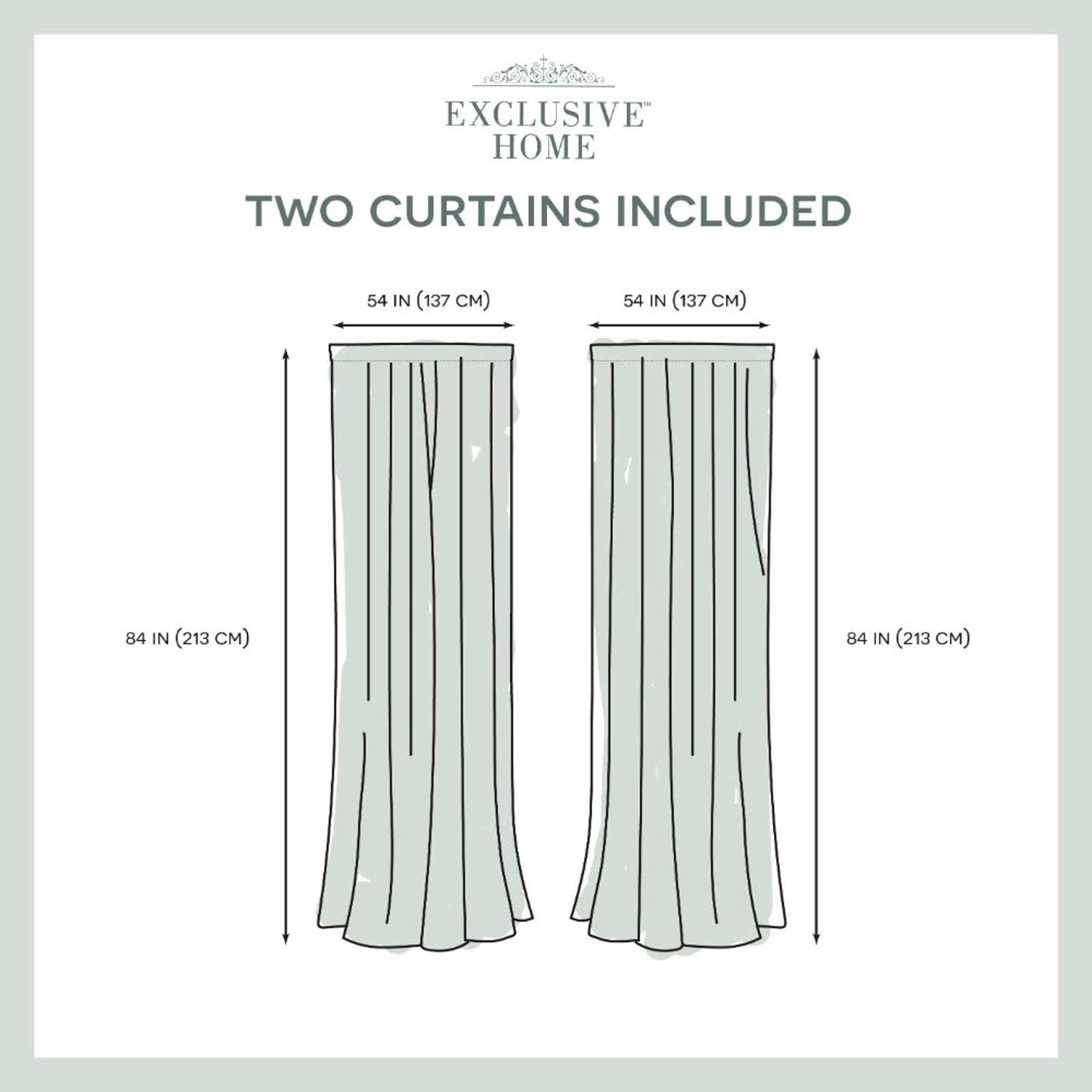 Par de paneles de cortina con bolsillo para barra transparente adornados con borlas exclusivas para el hogar, 54 x 96 pulgadas 