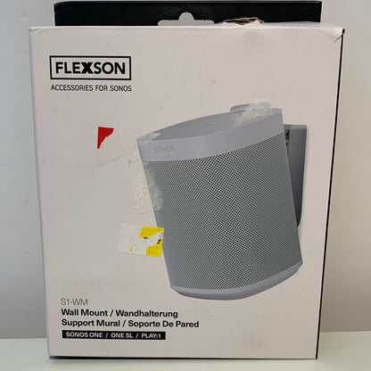 Flexson FLXS1WM1011 Single Wall Mount for Sonos One or Play:1 - White