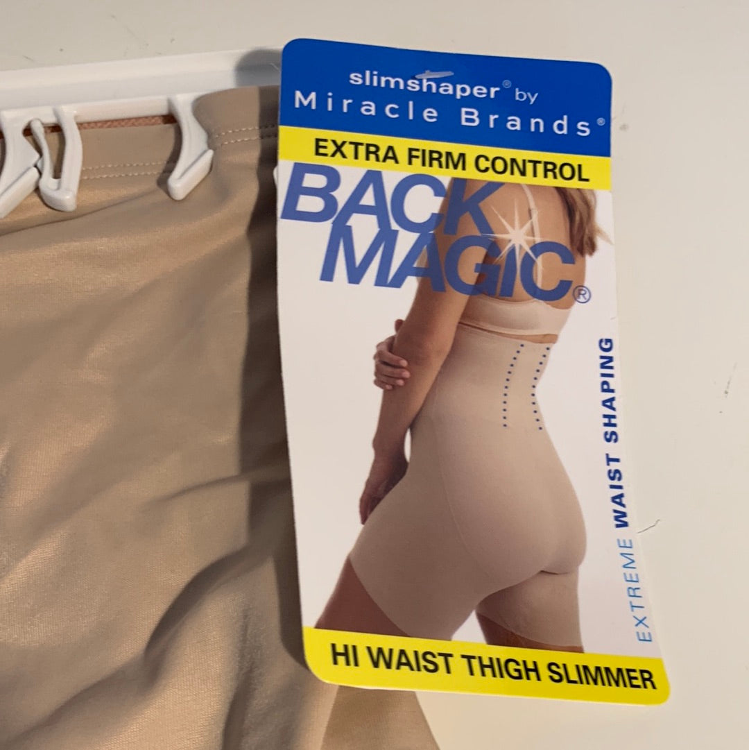 SlimShaper by Miracle Brands Women's Tailored Back Magic High Waist Thigh Slimme