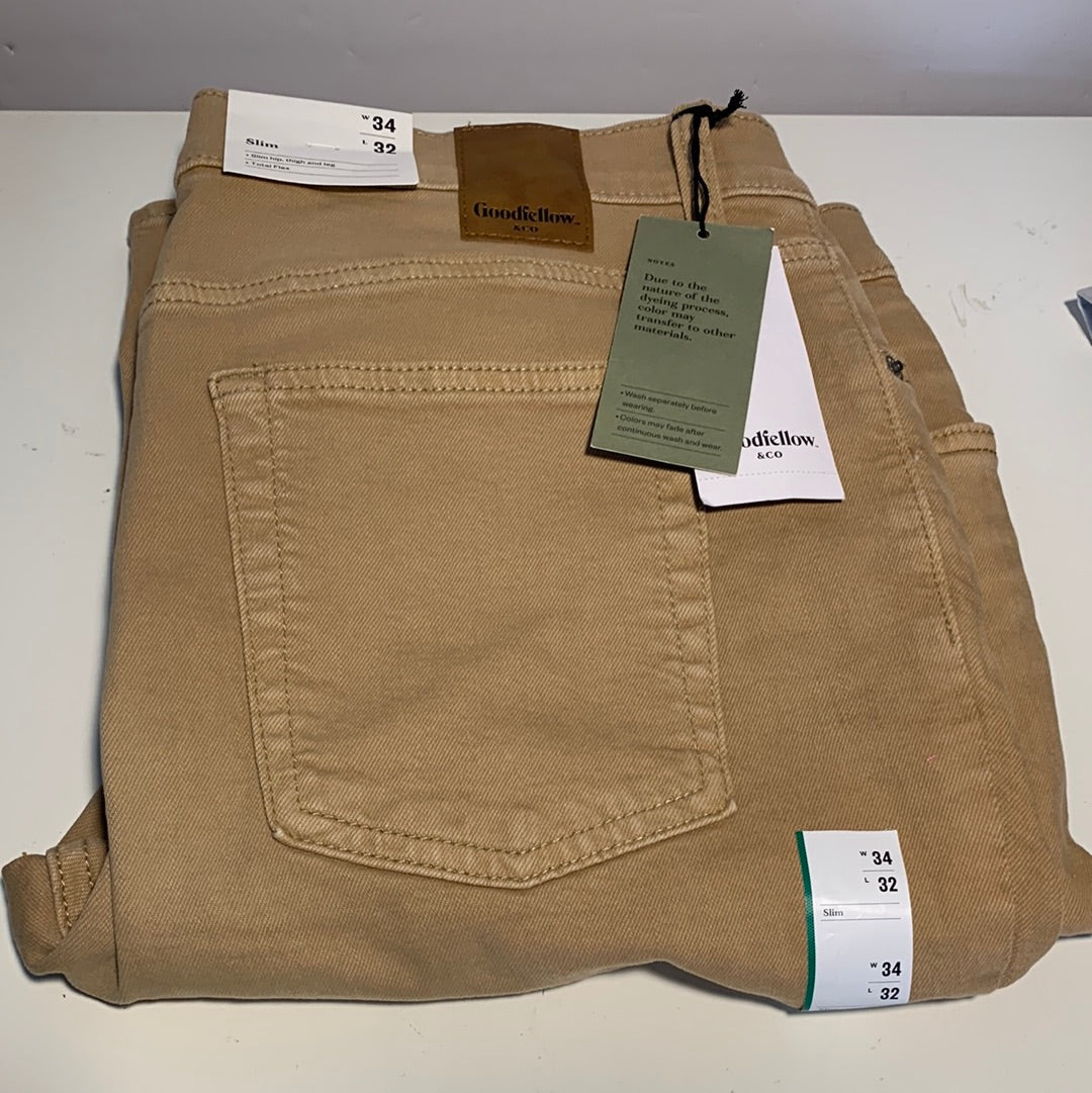 Men's Slim Fit Jeans - Goodfellow & Co 34H x 32L