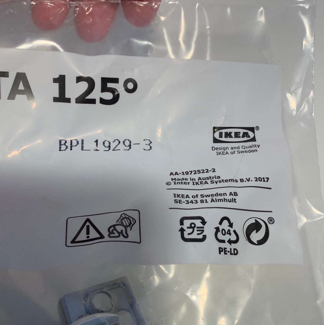 2 x Bisagra de gabinete IKEA UTRUSTA (Blum), 125 ° 602.046.45/ BPL1929-3