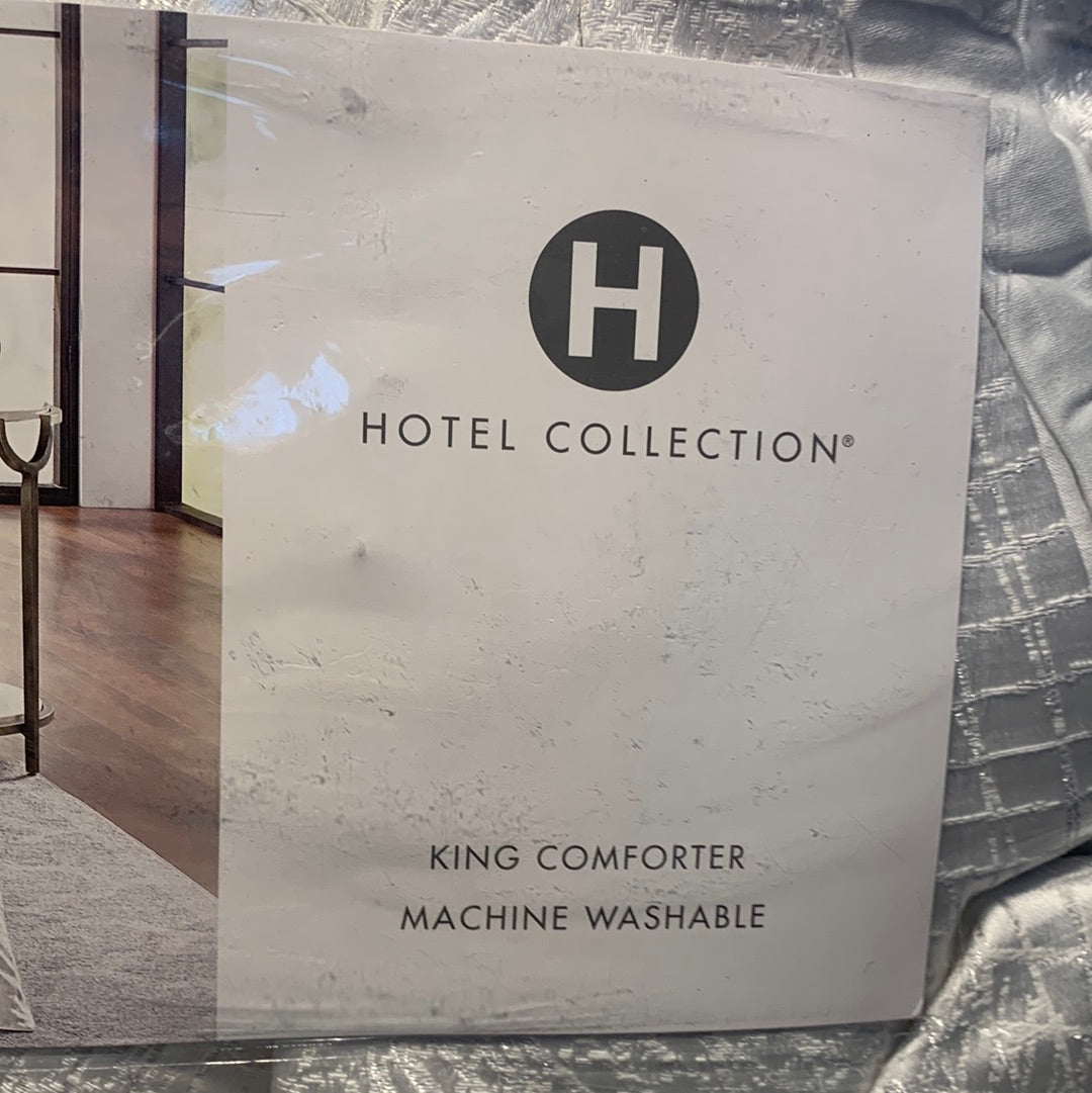 HOTEL COLLECTION Diamond Lattice Comforter, King, Created for Macy's