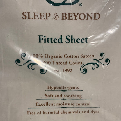 Sleep & Beyond 100% ORGANIC COTTON SATEEN FITTED SHEET Crib