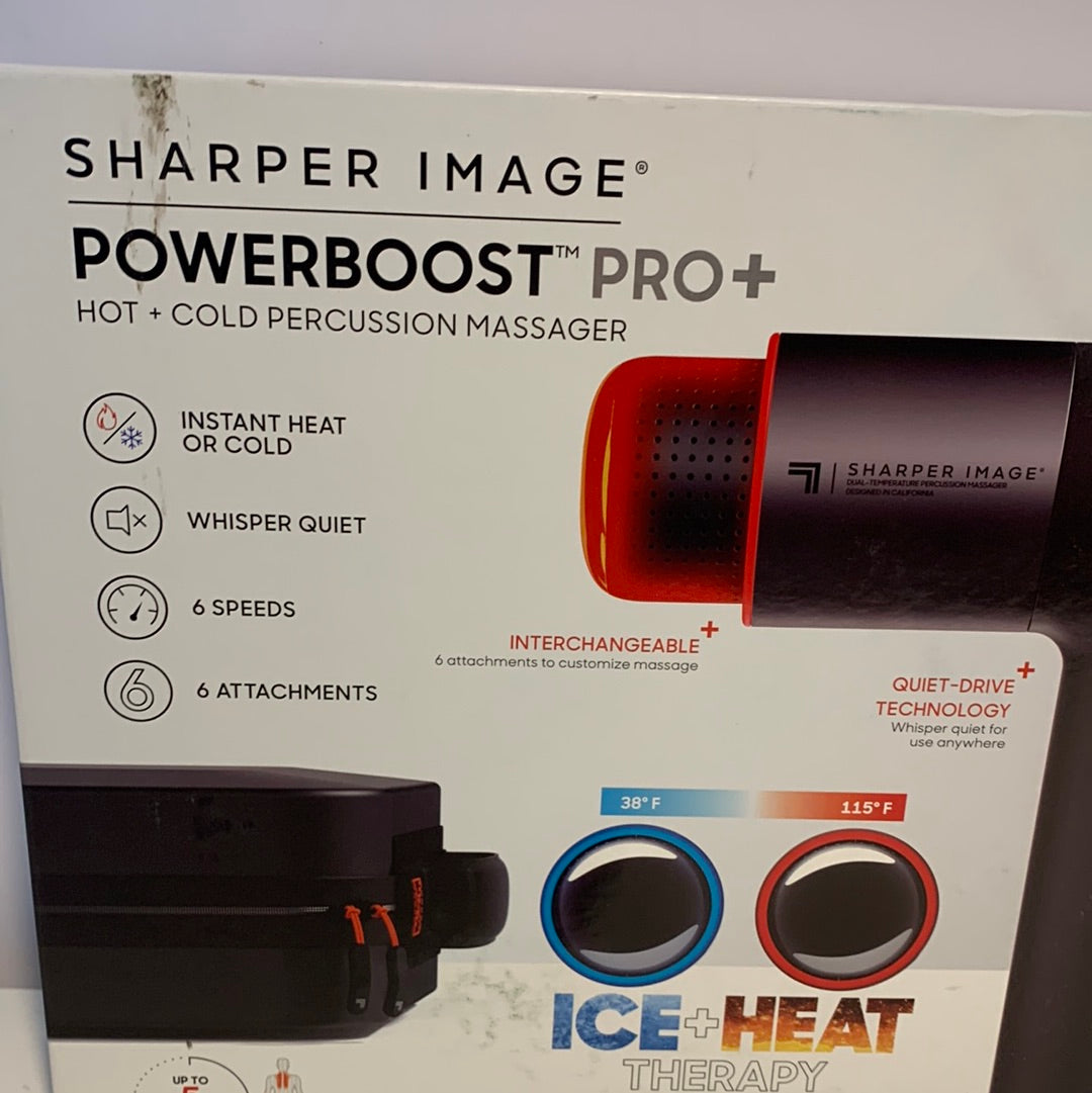 Sharper Image Power Percussion Pro+ Masajeador de percusión caliente y frío