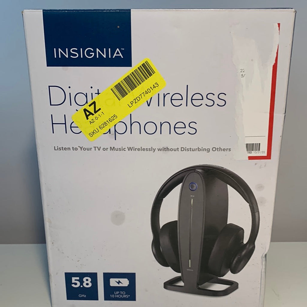 Insignia™ - RF Wireless Over-the-Ear Headphones - Black - *Headphones & Tech Accessories