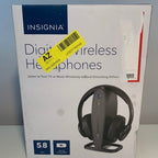 Insignia™ - RF Wireless Over-the-Ear Headphones - Black - *Headphones & Tech Accessories