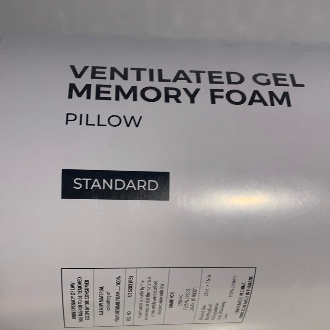 Linenspa Signature Collection AlwaysCool Gel Memory Foam Pillow, Standard