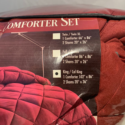Elegant Comfort Reversible Down Alternative 3 Pc. Comforter Sets, King/California King Bedding
