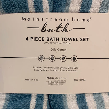 Mainstream Home Ringspun Bundles 4 Pc Bath Towel Set Bedding